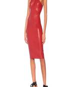 women's lambskin leather dress sleeveless fit superior