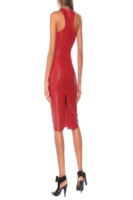 women's lambskin leather dress sleeveless fit superior 2