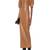 women's beige lambskin leather dress form fitting bodycon style