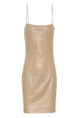 women's genuine lambskin leather dress form fitting bodycon style versatile 1