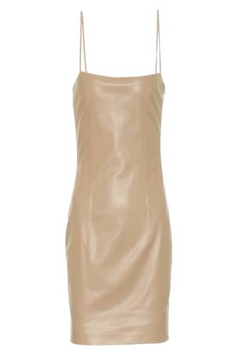 women’s lambskin genuine leather bodycon dress party wear sexy dress 