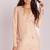 women's beige lambskin midi leather dress classic zip up style