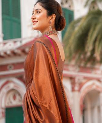  copper handloom cotton tissue saree 4