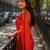  orange handloom cotton tissue saree