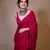 Designer Solid Fandy Satin Saree With Unstitched  Blouse piece