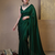 Designer Solid Fandy Satin Saree With Unstitched  Blouse piece
