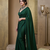 Designer Solid Fandy Satin Saree With Unstitched  Blouse piece