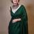 Designer Solid Fandy Satin Saree With Unstitched  Blouse piece