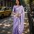  lavender handloom cotton tissue saree