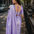 lavender handloom cotton tissue saree