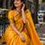  yellow handloom cotton tissue saree