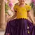 Space silk elephant mission embroidered work kids lehenga choli set