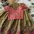 Space silk elephant mission embroidered work kids lehenga choli set
