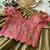 Space silk elephant mission embroidered work kids lehenga choli set