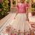Space silk elephant mission embroidered work kids lehenga choli set