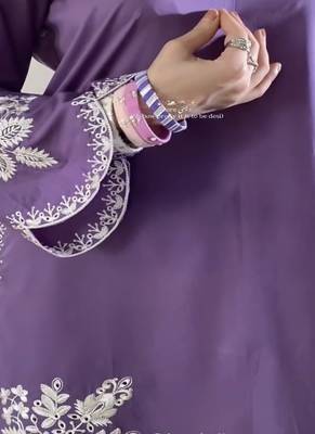 Purple embroidery crep farshi salwar 3
