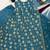 Aqua blue embroidery faux georgette full stitched anarkali suit
