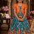Designer viscose natural crepe position with kalamkari work gown koti