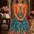 Designer viscose natural crepe position with kalamkari work gown koti