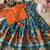 Designer viscose natural crepe position with kalamkari work gown koti