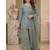 Aqua blue embroidery  fandy silk full stitched sharara palazzo