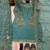 Aqua blue embroidery  fandy silk full stitched sharara palazzo