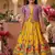 Designer viscose natural crepe position with kalamkari work gown koti