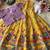 Designer viscose natural crepe position with kalamkari work gown koti