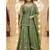 Green embroidery  fandy silk full stitched sharara palazzo