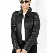 stylish women’s real soft lambskin leather jacket brown motorcycle biker slim fit