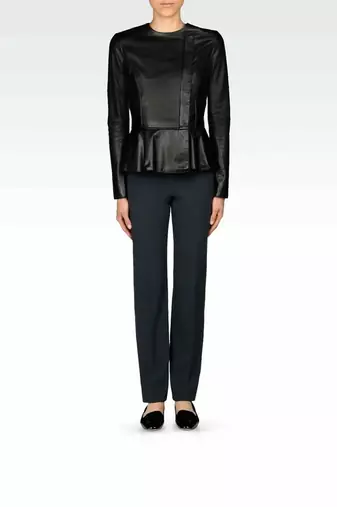 women's black lambskin leather biker jacket classic moto zip style authentic timeless