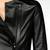 Women’s black minimalist biker style leather jacket genuine lambskin soft leather