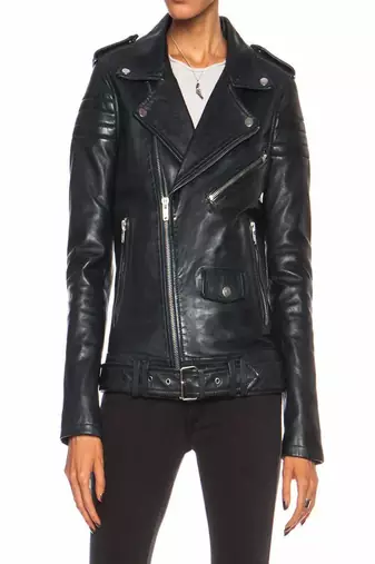 women's black lambskin leather biker jacket premium quilted design stylish