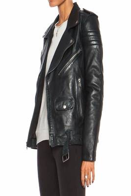 women's black lambskin leather biker jacket premium quilted design stylish 2