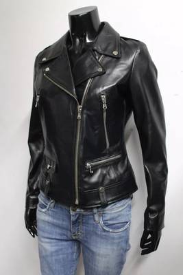 women's brown suede leather biker jacket fringed western design modern 2