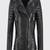 Women’s handmade black lambskin motor leather  jacket western cowgirl biker style
