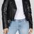 Women’s black genuine soft leather handmade casual biker style