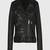 Women’s black genuine handmade casual biker style zipper