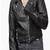 Women’s café racer leather jacket slim fit lambskin fabric