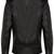 Women’s genuine leather stylish black motorcycle jacket zip front slim fit