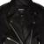 Women’s genuine leather stylish black motorcycle jacket zip front slim fit