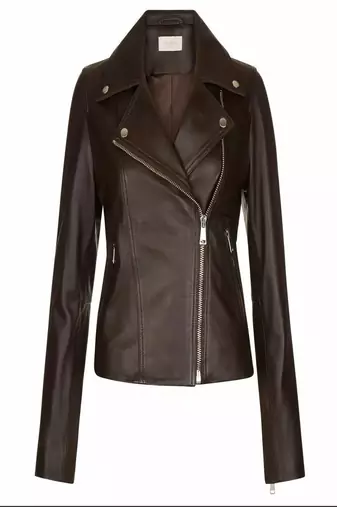 women's black lambskin leather biker jacket classic moto zip style authentic unique