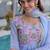 Womens  mal chanderi with beads embroidery-work gown set