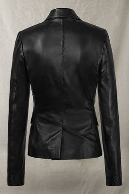 women's black lambskin leather biker jacket classic moto zip style authentic special 2