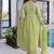 Womens  mal chanderi with beads embroidery-work gown set