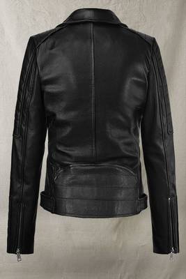 women's genuine lambskin leather jacket classic zip up style stylish 2