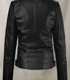 Premium women’s real lambskin leather jacket  design slim fit  classic
