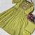 Womens  mal chanderi with beads embroidery-work gown set