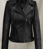 Premium women’s real lambskin leather jacket  design slim fit  classic