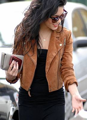 women's brown lambskin leather jacket classic zip up style stylish 4